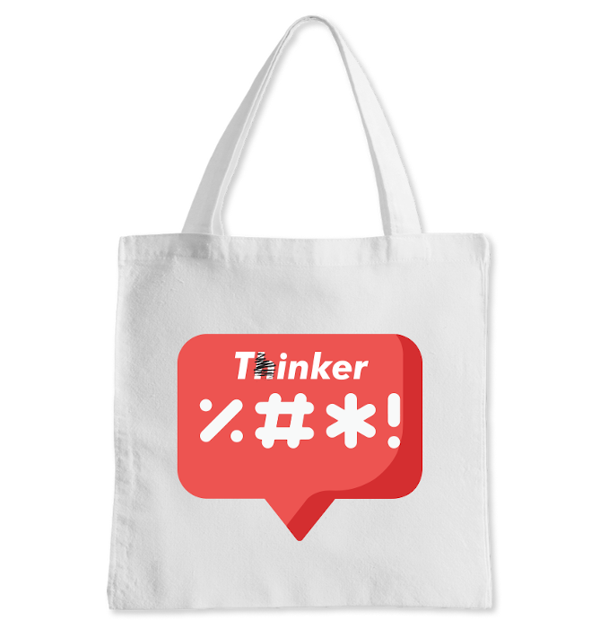 Thinker Compound Totebag White