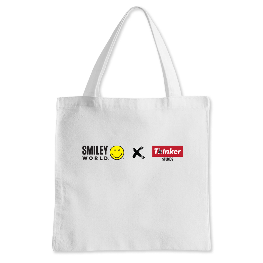 Smile Back To School Totebag White