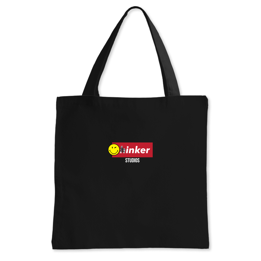 SmileyWorld x Thinker Totebag Black